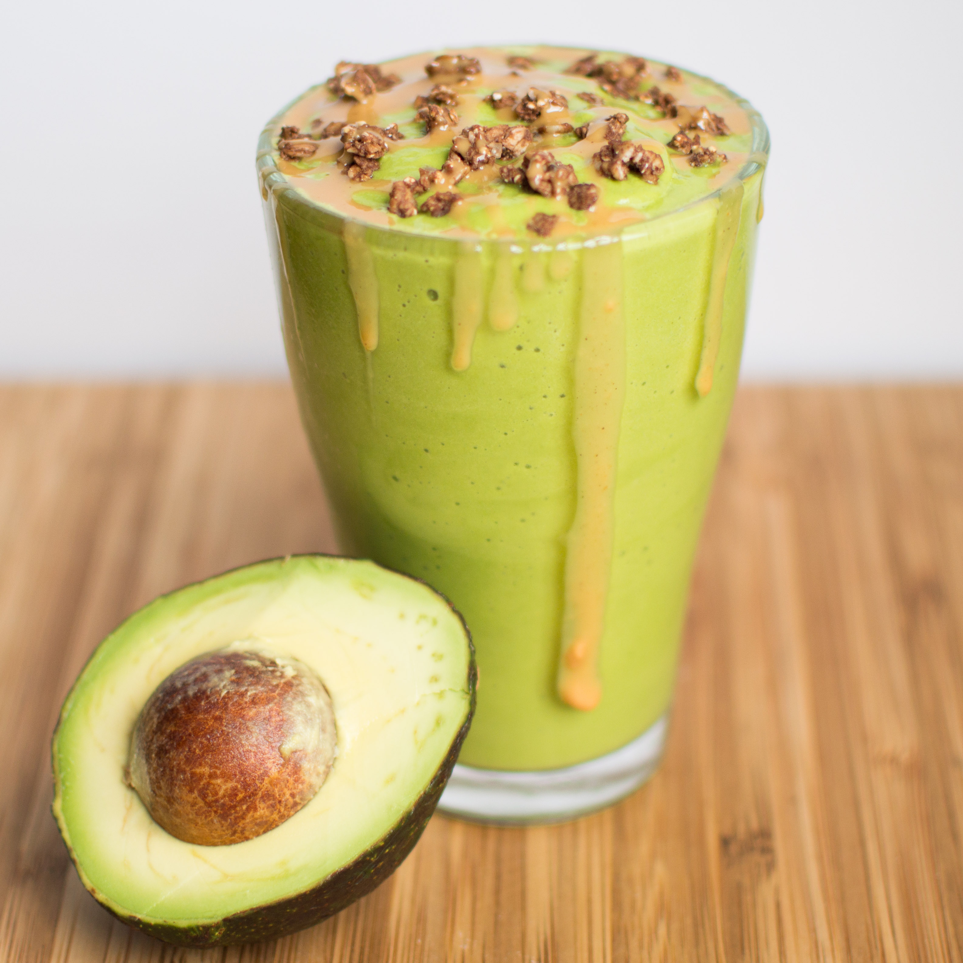 Avocado Peanut Butter Green Smoothie Lauren's Lovely Kitchen