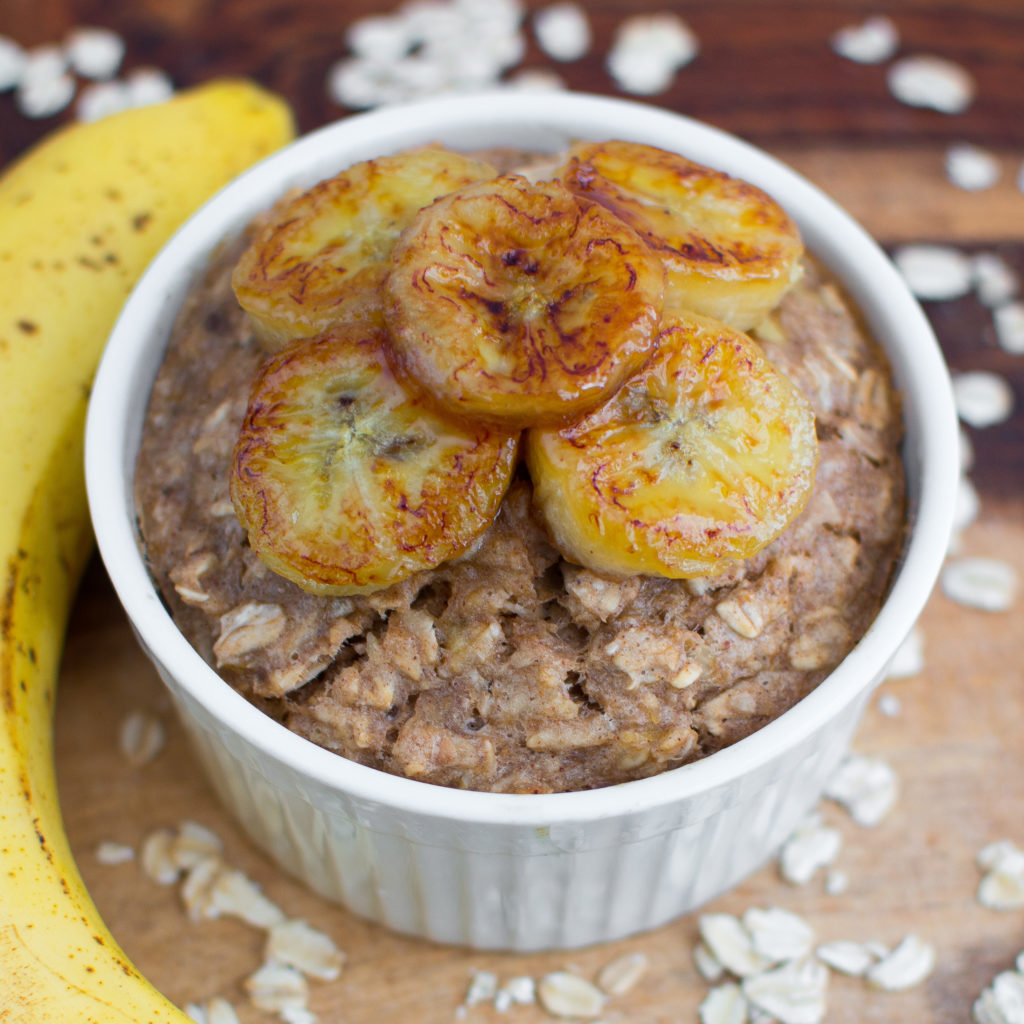 Banana Bread Baked Oats - Lauren's Lovely Kitchen